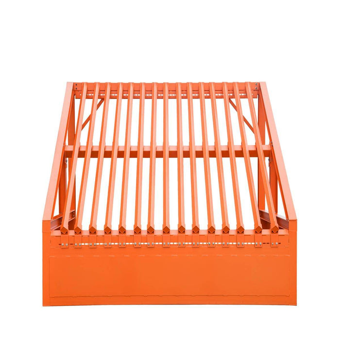 TMG Industrial 10’ Heavy Duty Static Grizzly Rock Screen, Adjustable Bolt-On Deck Bars, 4” x 4” I-Beams, 5000 lb Load Capacity, TMG-RS10