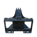 TMG Industrial 50” Skid Steer Stump Bucket w/Universal Quick Attach Mount, Bolt-On Cutting Teeth, Curved Bottom, Reverse Curled Ripper Teeth, TMG-SB50