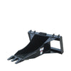 50” Skid Steer Stump Bucket w/Universal Quick Attach Mount, Bolt-On Cutting Teeth, Curved Bottom, Reverse Curled Ripper Teeth, TMG-SB50