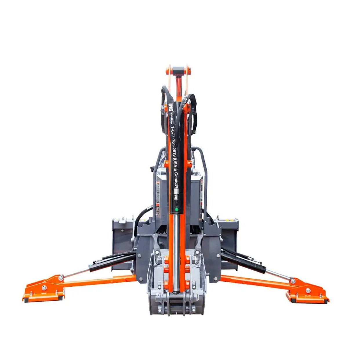 TMG 2340 mm Skid Steer Backhoe Attachment, Universal Mount, 180° Boom ...
