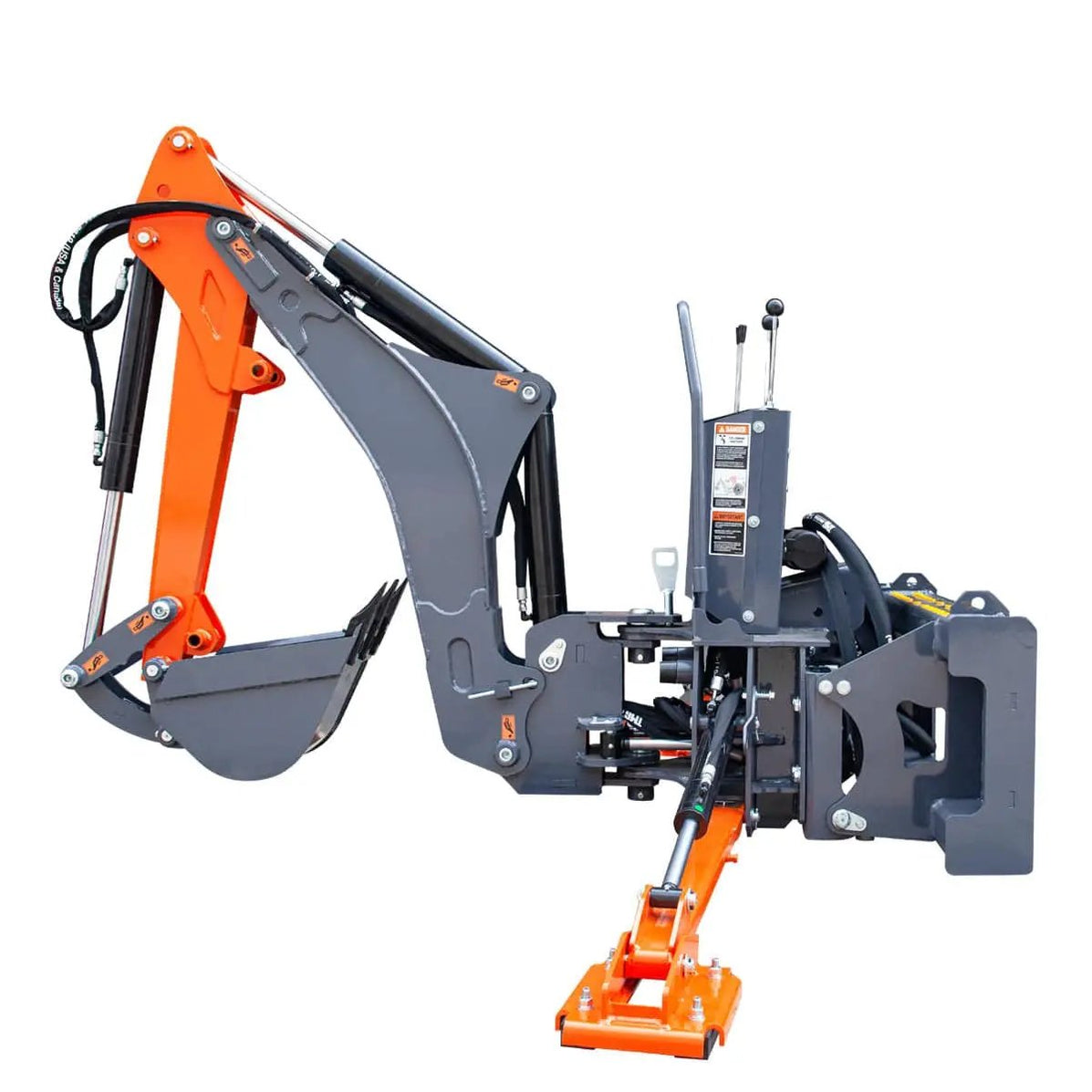 Backhoe Boom Rotation TMG 2340 mm Skid Steer Backhoe Attachment, Universal Mount, 180° Boom ...