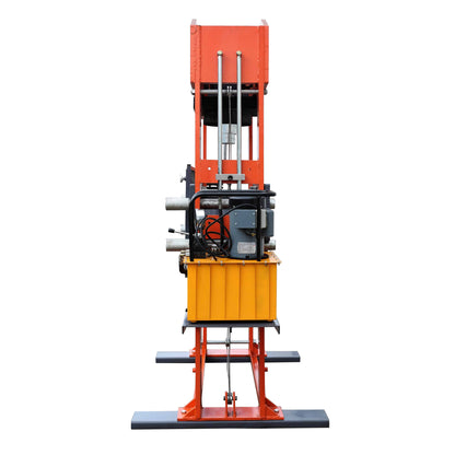 150 Ton Capacity Hydraulic Shop Press, Heavy Duty Pressing, Protective Grid Guard, Fully Welded H-Frame, TMG-SP150