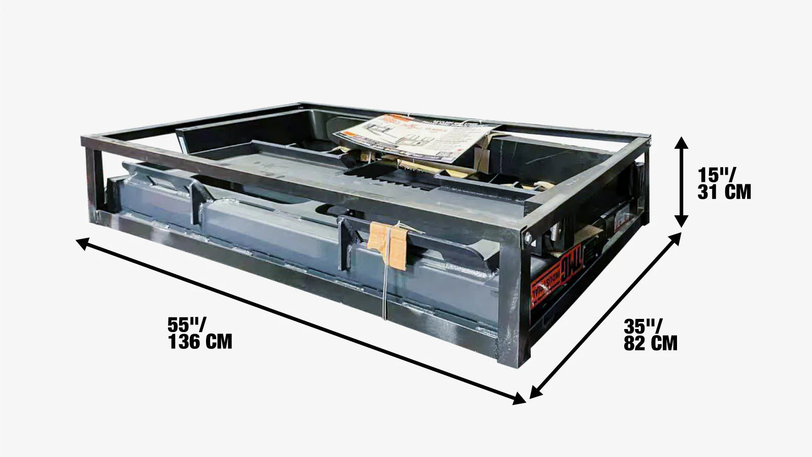 1,067 mm Pallet Fork for Skid Steer, Heavy Duty Class II Forks, 1,905 kg Capacity and Wide Guard, TMG-SPF42-shipping-info-image