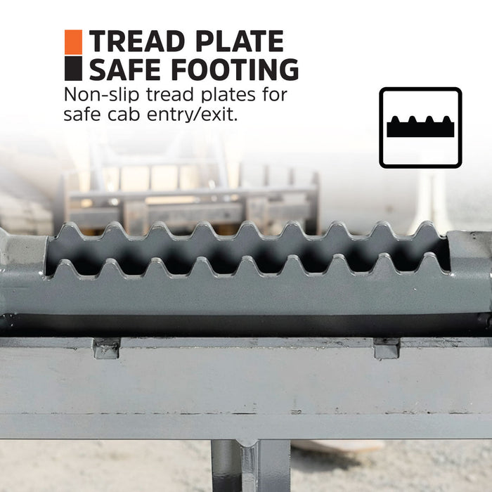 1,067 mm Pallet Fork for Skid Steer, Heavy Duty Class II Forks, 1,905 kg Capacity and Wide Guard, TMG-SPF42