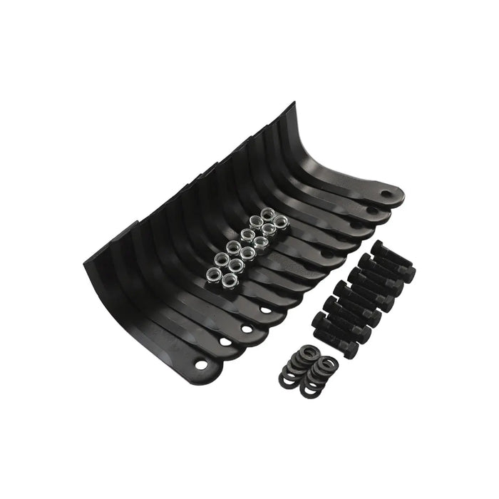 TMG-SRT72-1-2 Tiller Blade Tines, Pack of 12, Hardware Included TMG-Parts