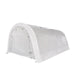 TMG Industrial 12’ x 20’ Car Shelter w/Rounded Roof & Heavy-Duty 11 OZ PE Fabric Cover, Galvanized Steel Frame, Fabric front roll-up door, TMG-ST1220R