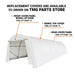 TMG Industrial 12’ x 30’ Car Shelter w/Rounded Roof & Heavy-Duty 11 OZ PE Fabric Cover, Galvanized Steel Frame, Fabric front roll-up door, TMG-ST1230R