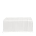 TMG Industrial 18’ x 30’ RV/Motorhome Storage Shelter, 17 oz PVC Fabric Cover, Front Roll-Up Door, Enclosed Rear Wall, 3-Layer Galvanized Steel Frame, 13’ Straight Sidewalls, TMG-ST1830