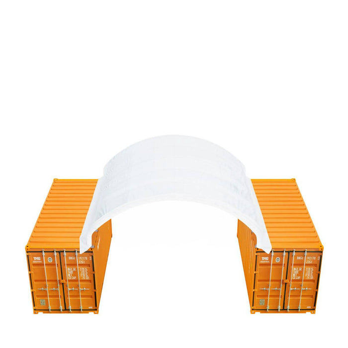 TMG Industrial 20' x 20' PE Fabric Container Shelter, Fire Retardant, Water Resistant, UV Protected, TMG-ST2021CE(Previously ST2020C)