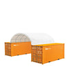 6 x 6m Container Shelter, 380 gsm Fire Retardant PE Fabric, Water Resistant, UV Protected, TMG-ST2021CE