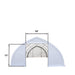 TMG Industrial 30' x 40' Peak Ceiling Storage Shelter with Heavy Duty 17 oz PVC Cover & Drive Through Doors, TMG-ST3040V
