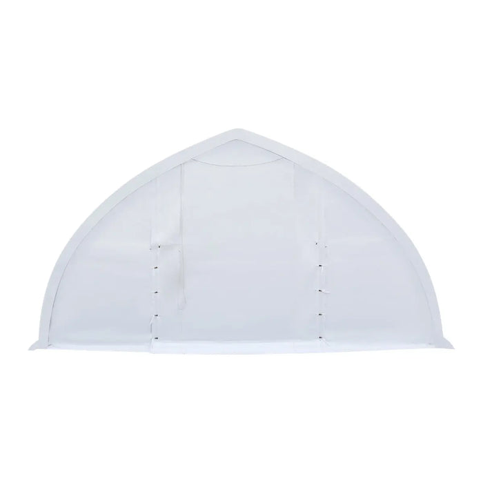 9m × 12m Peak Ceiling Storage Shelter with Heavy Duty 450 GSM PVC Cover & Drive Through Doors, TMG-ST3042V (Previously ST3040V) TMG Industrial Australia