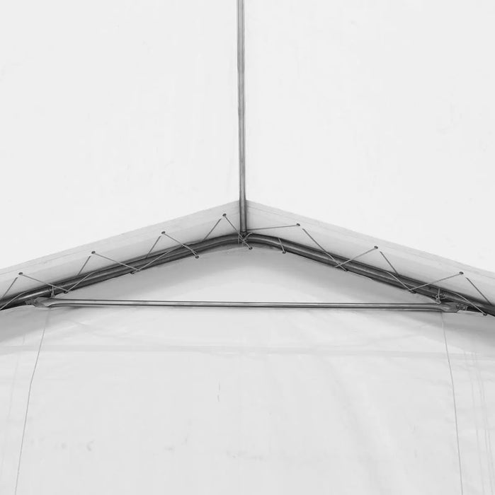 9m × 12m Peak Ceiling Storage Shelter with Heavy Duty 450 GSM PVC Cover & Drive Through Doors, TMG-ST3042V (Previously ST3040V) TMG Industrial Australia