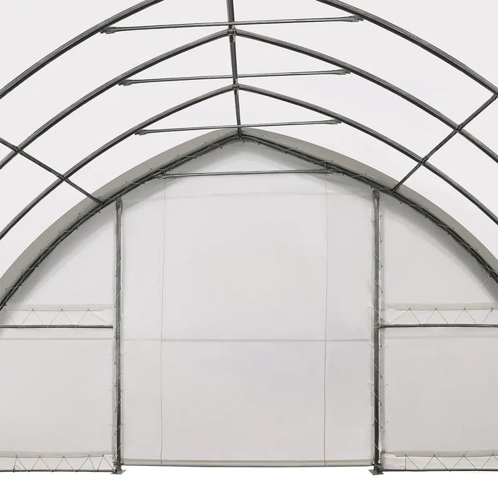 9m × 12m Peak Ceiling Storage Shelter with Heavy Duty 450 GSM PVC Cover & Drive Through Doors, TMG-ST3042V (Previously ST3040V) TMG Industrial Australia