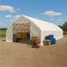 9 x 15 m Straight Wall Peak Ceiling Storage Shelter with Heavy Duty 300 GSM PE Cover TMG-ST3052E (Previously ST3050E) TMG Industrial Australia
