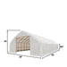 TMG Industrial 30' x 70' Straight Wall Peak Ceiling Storage Shelter with Heavy Duty 17 oz PVC Cover & Drive Through Doors, TMG-ST3070V