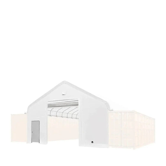 TMG Industrial Front End Wall Kit, Compatible with ST3041CE, ST3041CV and ST3041CVF container shelters installed with the standard height containers (8’6”), TMG-ST30FW8V