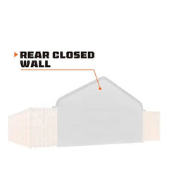Back End Wall Kit, Compatible with ST3041CE and ST3041CV container shelters installed with the standard height containers (8’6”), TMG-ST30BW8V
