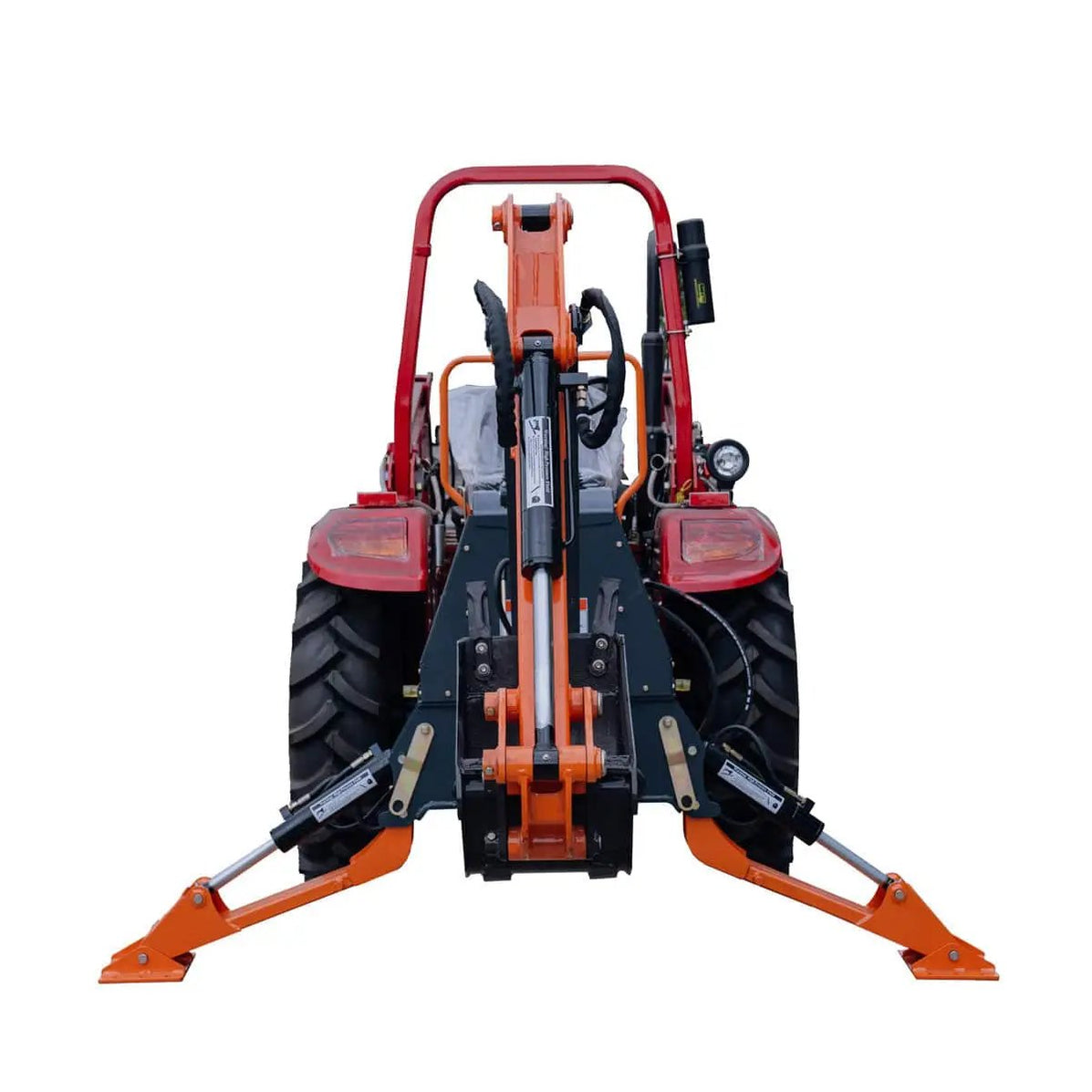 TMG 2200 mm (7’) 3-Point Hitch Swing Backhoe Attachment, Category 1 & 2 ...