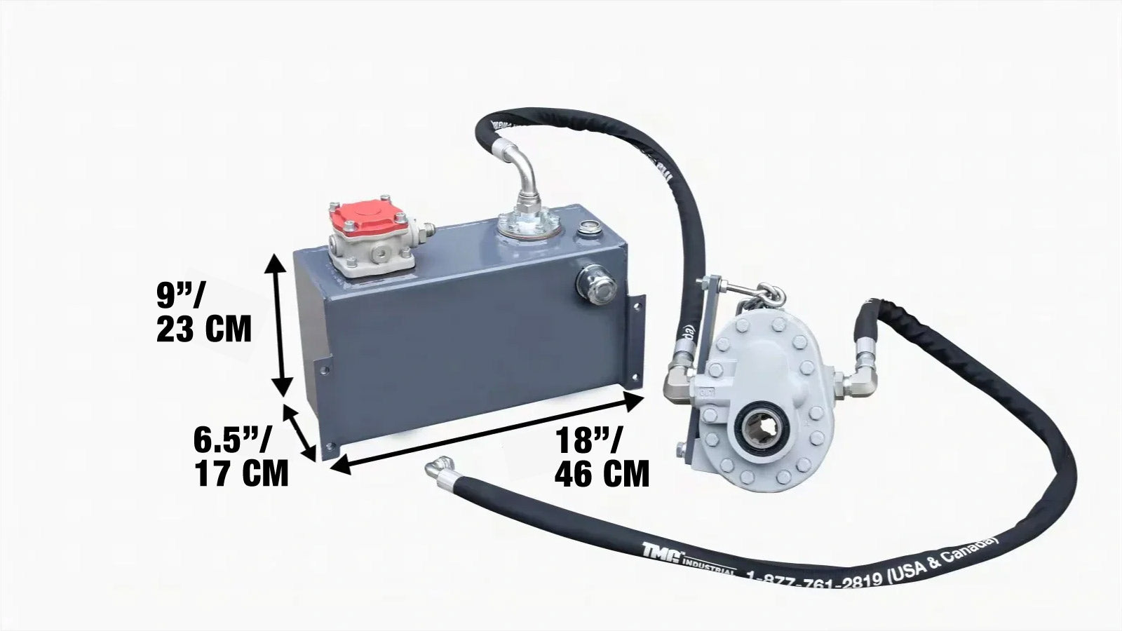 Self-Contained Gear Pump Assembly with Hydraulic Tank for Tractor Backhoe TMG-TBH90-J-specifications-image