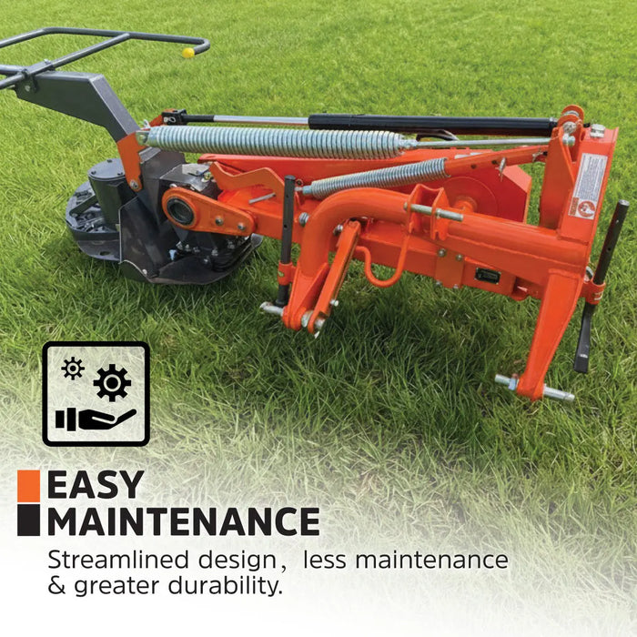 95" Disc Mower, 6 Discs, 3-Point Hitch, Category 2, PTO Shaft Included, 50-100 HP Tractor, TMG-TDM95 TMG Industrial CA