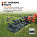 65" Disc Mower, 4 Discs, 3-Point Hitch, Category 2, PTO Shaft Included, 35-80 HP Tractor, TMG-TDM65 TMG Industrial CA