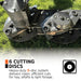 95" Disc Mower, 6 Discs, 3-Point Hitch, Category 2, PTO Shaft Included, 50-100 HP Tractor, TMG-TDM95 TMG Industrial CA