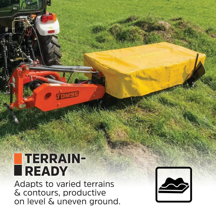 95" Disc Mower, 6 Discs, 3-Point Hitch, Category 2, PTO Shaft Included, 50-100 HP Tractor, TMG-TDM95 TMG Industrial CA