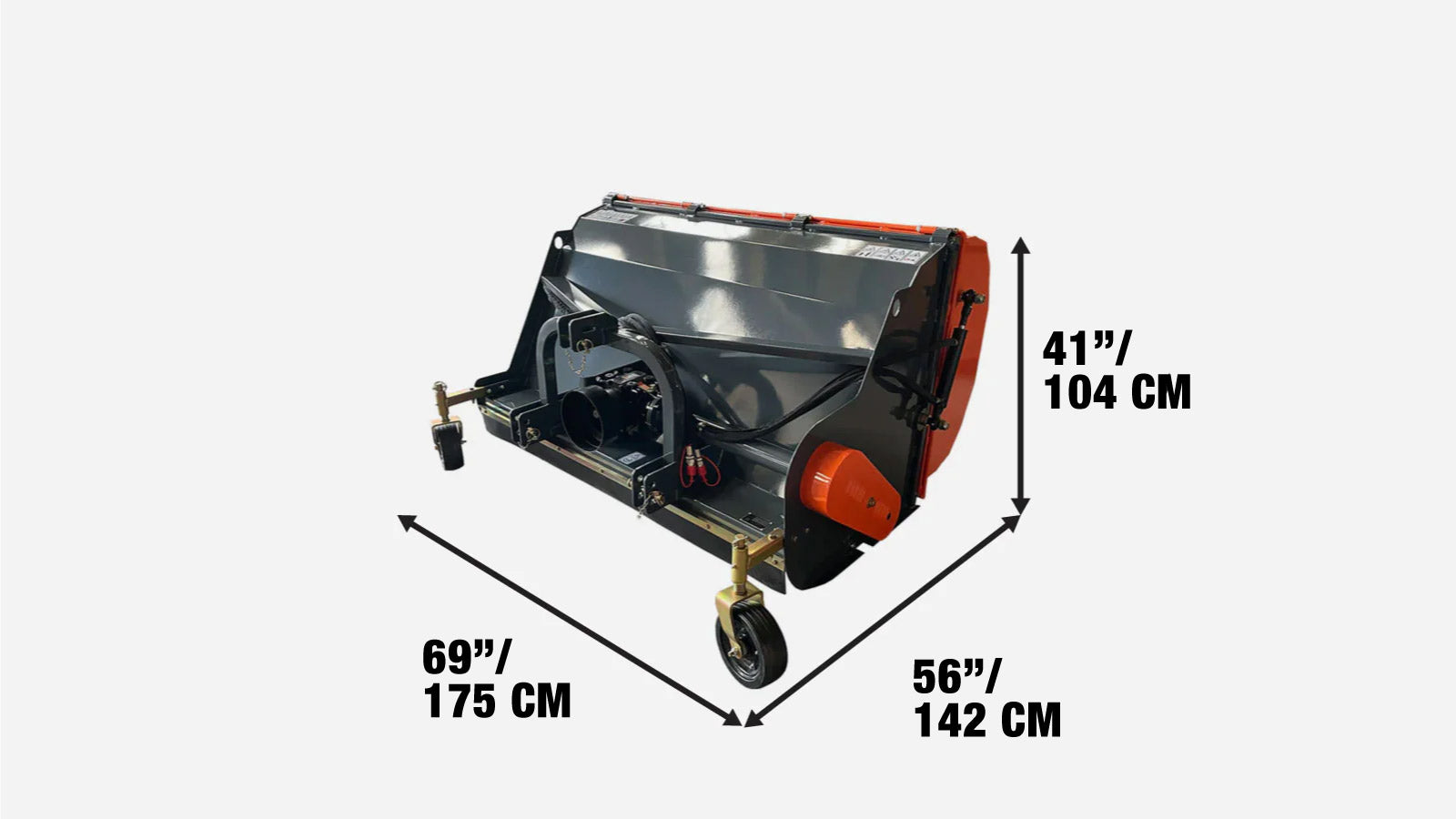 1550 mm (61″) 3-in-1 Flail Collector with Roller, Grass Collection, 28 - 50 HP Tractors, TMG-TFL60-specifications-image