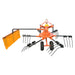 98" Hay Rake & Tedder, 12 Spring Tines, 3-Point Hitch Category 1, PTO Shaft Included, 18-50 HP Tractor, TMG-THR100 TMG Industrial CA