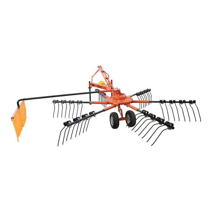 118" Hay Rake & Tedder, 24 Spring Tines, 3-Point Hitch Category 1, PTO Shaft Included, 25-50 HP Tractor, TMG-THR120 TMG Industrial CA