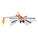 118" Hay Rake & Tedder, 24 Spring Tines, 3-Point Hitch Category 1, PTO Shaft Included, 25-50 HP Tractor, TMG-THR120 TMG Industrial CA
