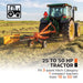 118" Hay Rake & Tedder, 24 Spring Tines, 3-Point Hitch Category 1, PTO Shaft Included, 25-50 HP Tractor, TMG-THR120 TMG Industrial CA