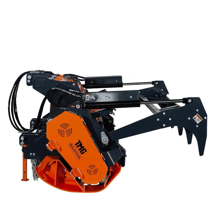 TMG Industrial 70” Forestry Brush Mulcher, Category 2 Hookup, Widia Cutting Teeth, 70-110 HP Tractors, 3-PTO Shaft Included, TMG-TMB72