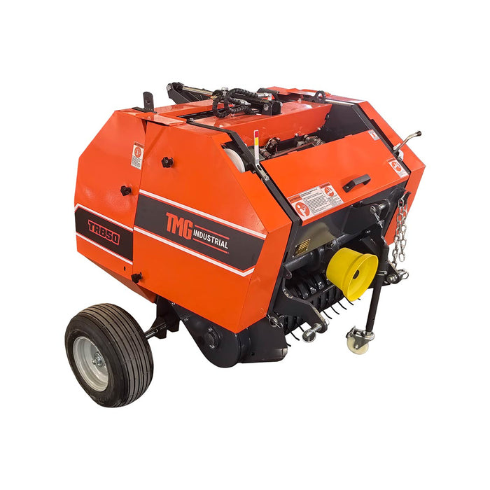 20" x 27" Round Hay Baler, Twine Bind, 3-Point Hitch, Category 1, PTO Shaft Included, 15 - 50 HP Tractor, TMG-TRB50 TMG Industrial CA