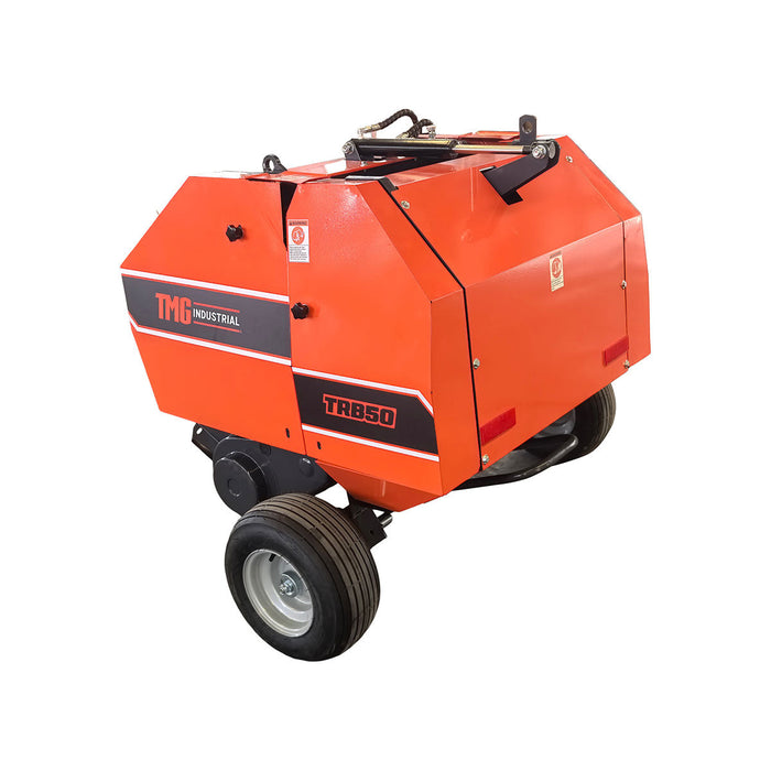 20" x 27" Round Hay Baler, Twine Bind, 3-Point Hitch, Category 1, PTO Shaft Included, 15 - 50 HP Tractor, TMG-TRB50 TMG Industrial CA