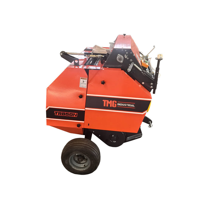 20" x 27" Round Hay Baler, Net Wrap, 3-Point Hitch, Category 1, PTO Shaft Included, 15-50 HP Tractor, TMG-TRB50N TMG Industrial CA