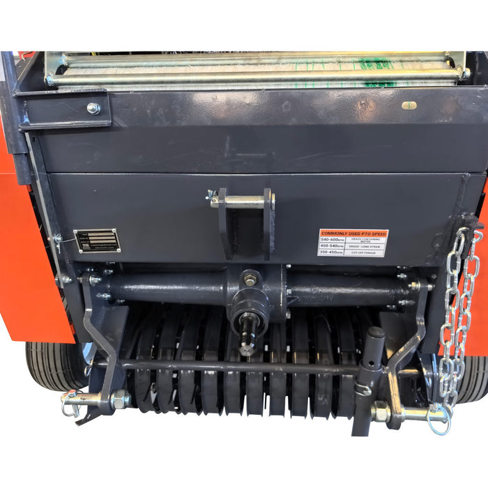 20" x 27" Round Hay Baler, Net Wrap, 3-Point Hitch, Category 1, PTO Shaft Included, 15-50 HP Tractor, TMG-TRB50N TMG Industrial CA