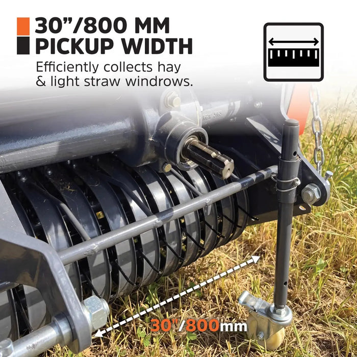 20" x 27" Round Hay Baler, Twine Bind, 3-Point Hitch, Category 1, PTO Shaft Included, 15 - 50 HP Tractor, TMG-TRB50 TMG Industrial CA