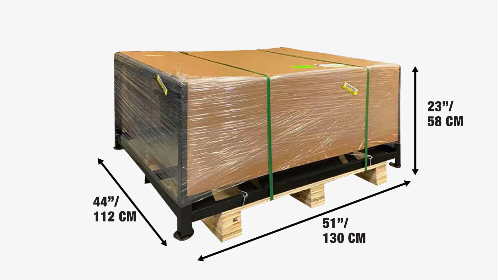1016 mm (42″) Heavy Duty Skid Steer Tree Scoop, 680 kg (1500 lb) Capacity, Chain Slot Tie Downs, TMG-TS42-shipping-info-image