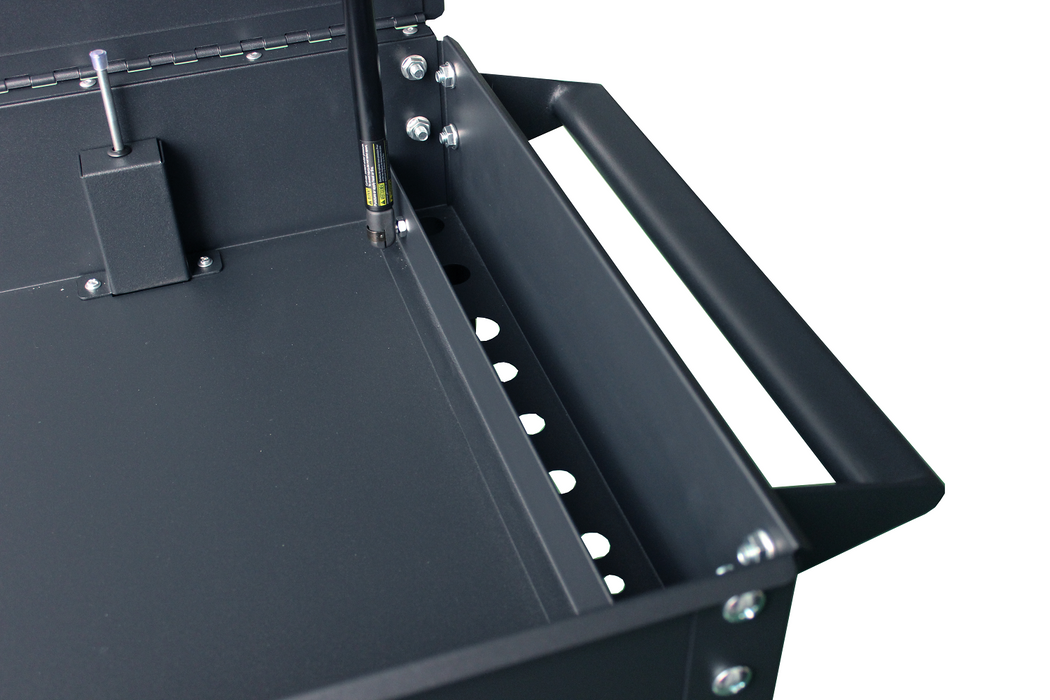 4-Drawer Rolling Service Cart with Locking Lid