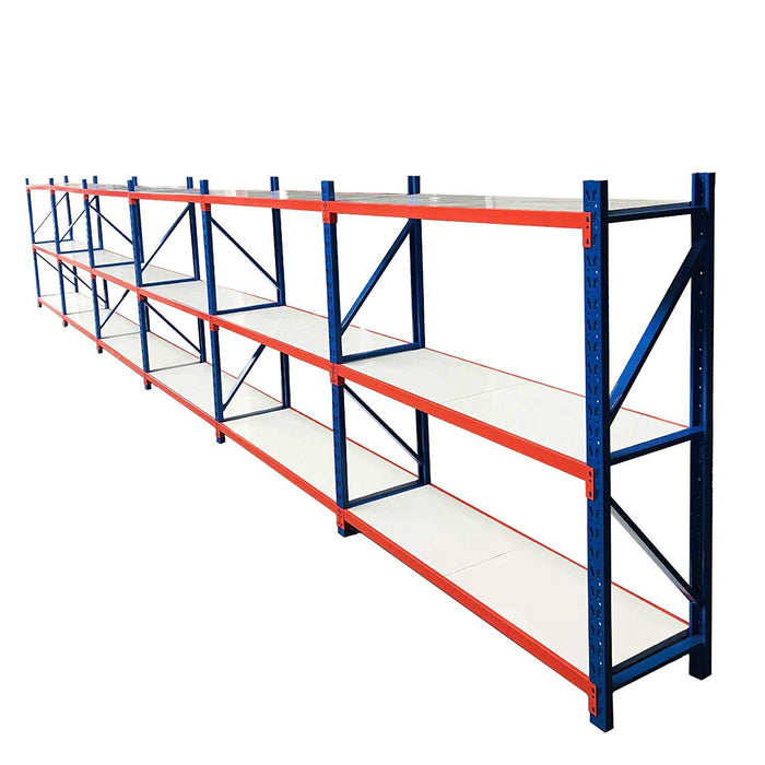 TMG-WH39 Metal Storage Shelves, Heavy-Duty Steel Frames, 39 Linear Feet, 700 lbs Capacity Per Shelf