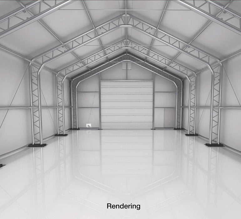 30' x 60' Dual Truss Prefab Shelter with Heavy Duty 17oz PVC Fabric