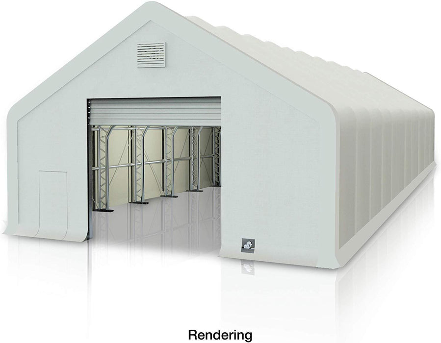 30' x 60' Dual Truss Prefab Shelter with Heavy Duty 17oz PVC Fabric