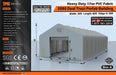 30' x 80' Dual Truss Prefab Shelter with Heavy Duty 17oz PVC Fabric