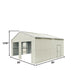 TMG Industrial 25’ x 25’ Double Garage Metal Barn Shed with Side Entry Door, 625 Sq-Ft Floor Space, 9’8” Eave Height, 27 GA Metal, Skylights, 4/12 Roof Pitch, TMG-MS2525