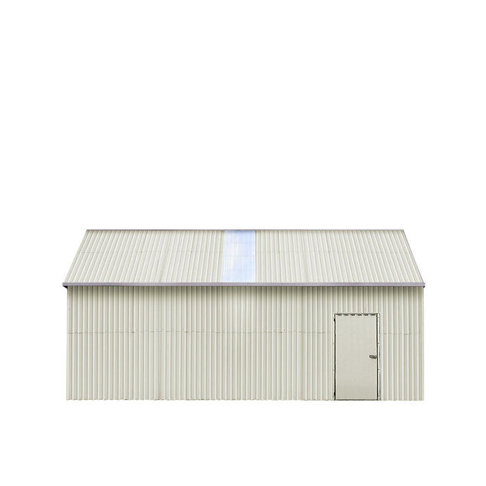 TMG Industrial 25’ x 33’ Double Garage Metal Barn Shed with Side Entry Door, 825 Sq-Ft Floor Space, 9’8” Eave Height, 27 GA Metal, Skylights, 4/12 Roof Pitch, TMG-MS2533