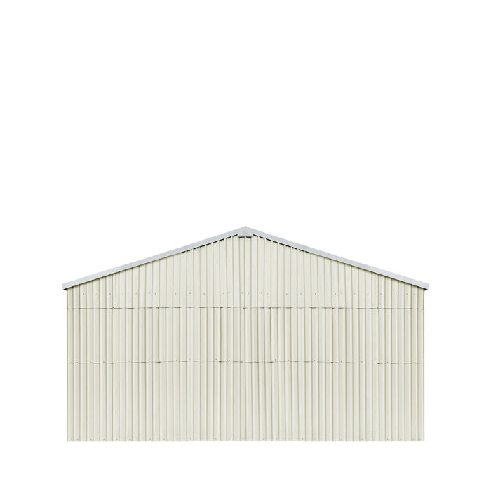 TMG Industrial 25’ x 41’ Double Garage Metal Barn Shed with Side Entry Door, 1025 Sq-Ft Floor Space, 9’8” Eave Height, 27 GA Metal, Skylights, 4/12 Roof Pitch, TMG-MS2541