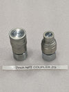 TMG-RG72 Skid Steer Hydraulic Quick Connect 1/2" Flat Face Coupler (NPT)