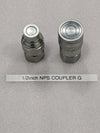 TMG-RG72 Skid Steer Hydraulic Quick Connect 1/2" Flat face Coupler (NPS)